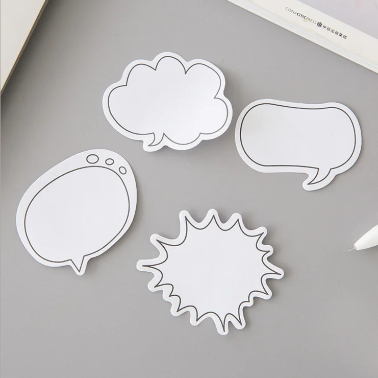 Эллен Брук 1 штука Kawaii Dialog Sticky Notes креативный почтовый блокнот Filofax блокноты