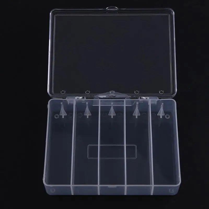 5 Grids Fishing Tackle Boxes Storage Case Holder Fish Lure Bait Hooks Case