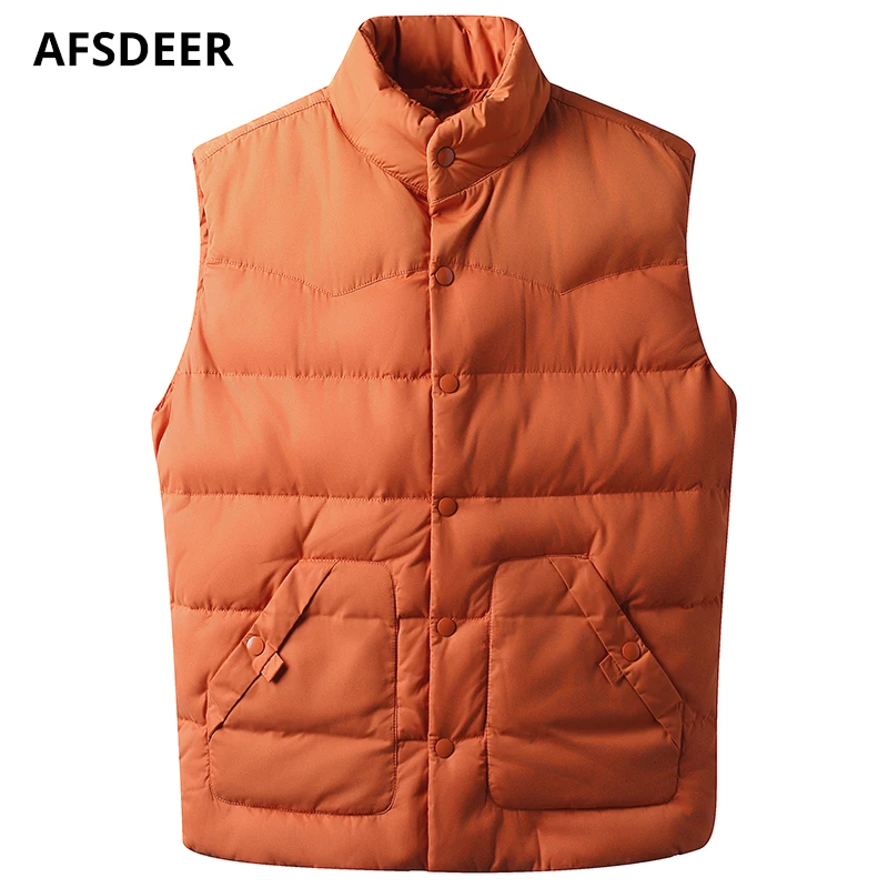 Vest for Men Sleeveless Jacket Winter Casual Stylish Warm Outwear Fashion Slim Solid Single Breasted Thicken Waistcoat Chaleco Vest for Men Sleeveless Jacket Winter Casual Stylish Warm Outwear Fashion Slim Solid Single Breasted Thicken Waistcoat Chaleco
