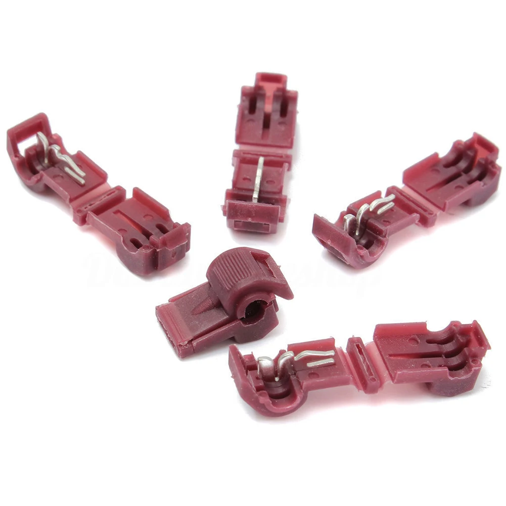 Crimp Clip Car Wiring 10pcs Set Cable Quick Lock Splice Wire Connector Terminal