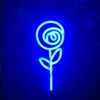 

Blue LED flex neon letters rgb light custom made led neon sign