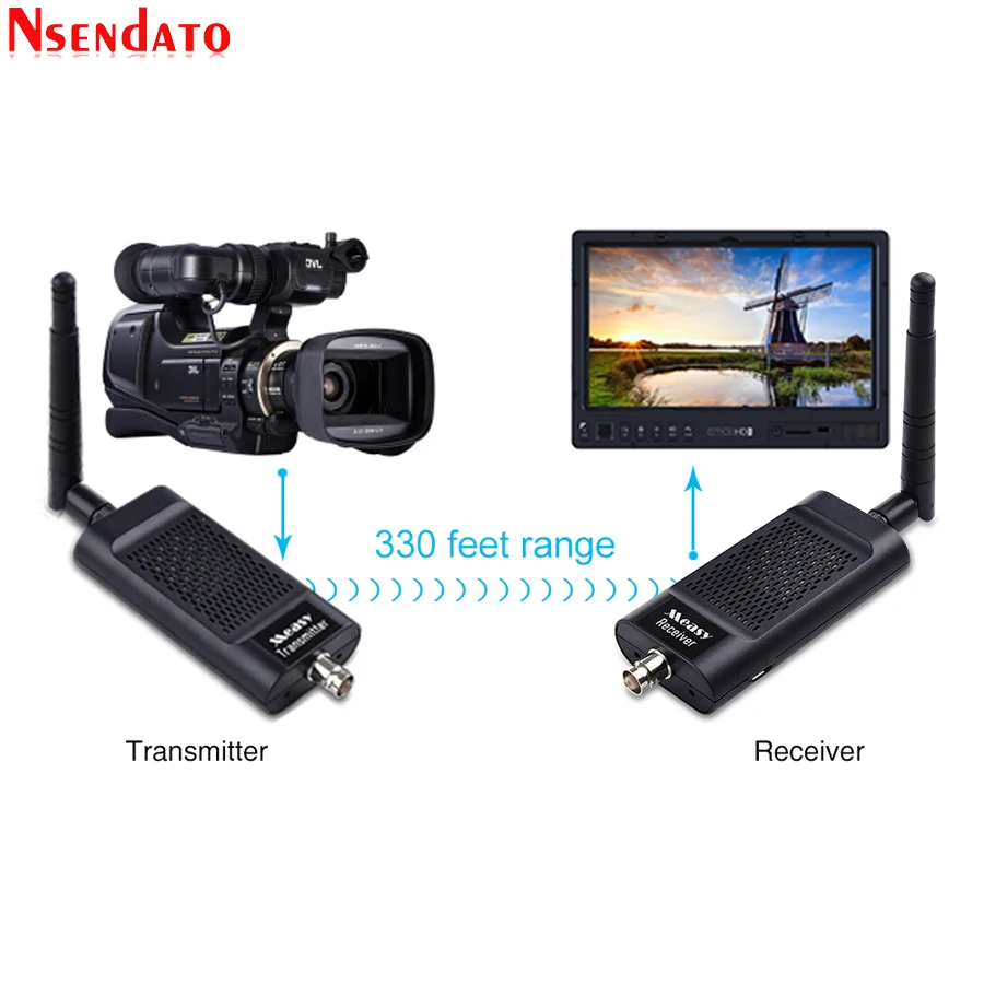 Measy Air SDI 2 4G/5 8G 1080P 3D 100M беспроводная аудиокамера прямой трансмиттер передатчик