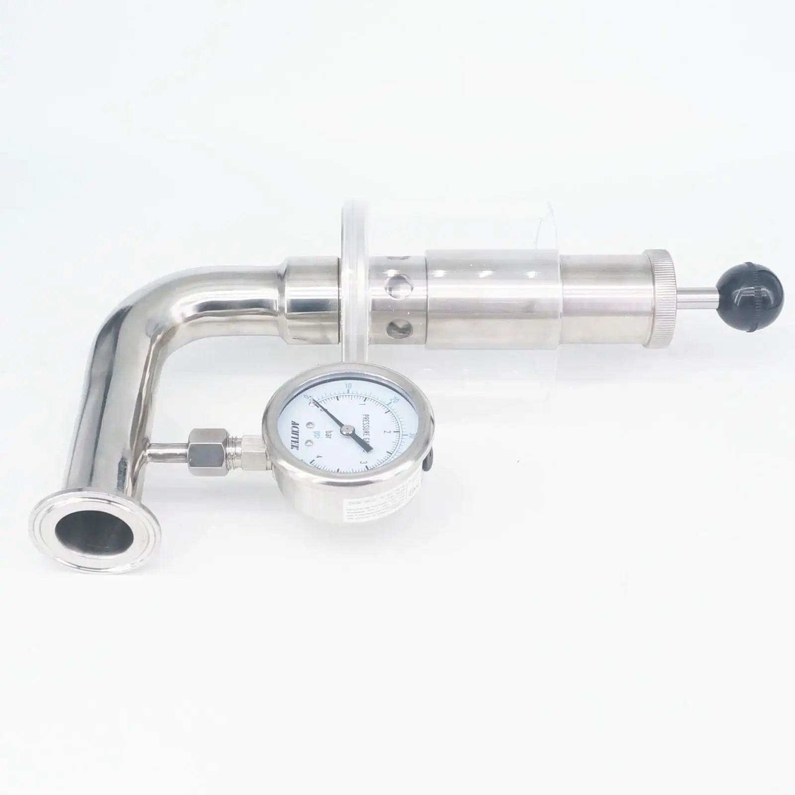 1 5 &quotTri Clamp 0 2-2 2 бар 304 нержавеющая сталь регулируемый предохранительный клапан