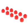Couvercle de Protection d'écrou de boulon hexagonal M6 10x13mm 10 pièces, dôme en plastique rouge ► Photo 2/6