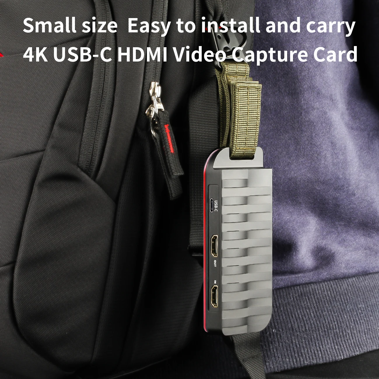Карта захвата MiraBox карта видеоигр HDMI Type C 4K 30FPS HD 1920x1080p 60FPS с входом микрофона и HDMI| |