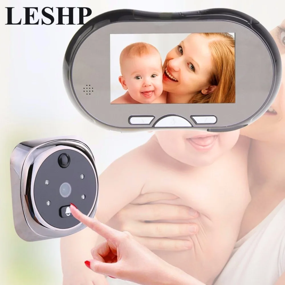 

4.3" Touch Screen Digital Doorbell 160 Degree HD Wide Angle Peephole Viewer Door Eye Doorbell Night Vision Zinc Alloy Magic eye