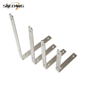 

Stainless Steel Angle Bracket 90 Degree Corner Bracket 200x140x25/250x150x25mm L Type Furniture Bracket for Cabinet Table Bed