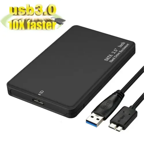 

USB 3.0 SATA 2.5" Inch Hard Drive External Enclosure HDD Mobile Disk Box Case Hard Drive Enciosure + USB Cable 30A13