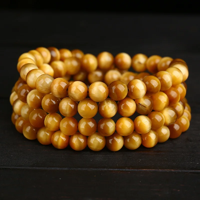 

108 A Bracelet Men And For Women Beads Multi-storey Tigereye More Circle Quality Goods Hand String Friendship Bracelets