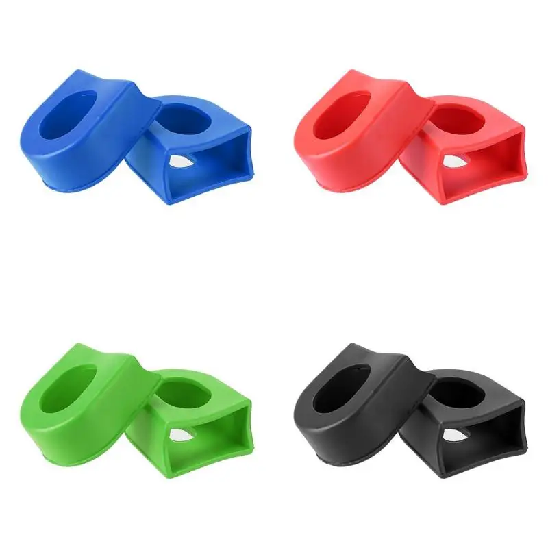 

2pcs/set Silicone Bicycle Crankset Crank Wheel Protective Sleeve Protector Bicycle Crank Protective Cover