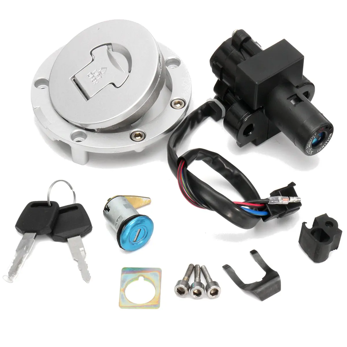 

Motorcycle Ignition Switch Lock Fuel Gas Cap Key Set For Honda CBR600 F3 1995-1998 F2 1991-1994