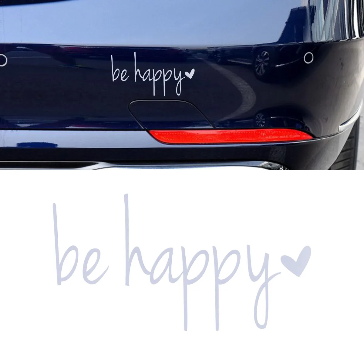 14x7 5 см Автомобильная наклейка s Be Happy Наклейка Виниловая для окон автомобили