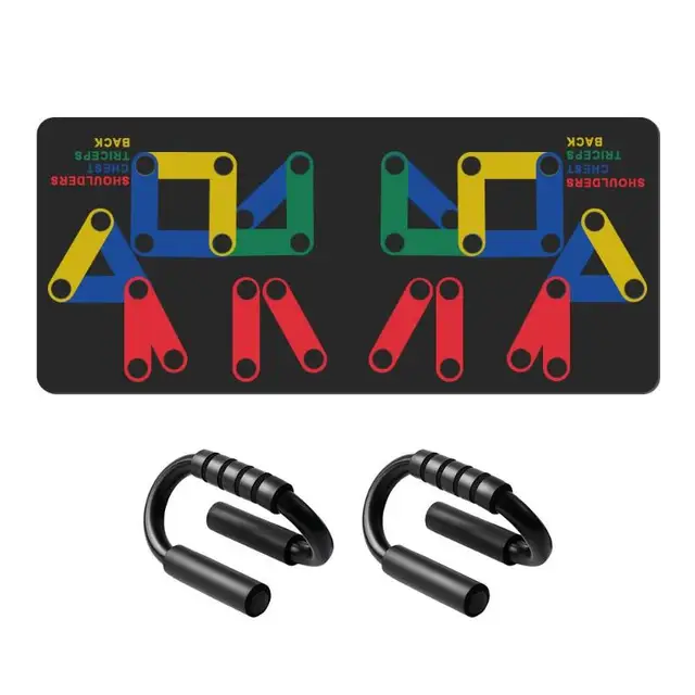 US $24.55 Multifunction Fitness Exercise S/H Shape Stand Bar Push Up Rack Board Anti-slip Body Building Train