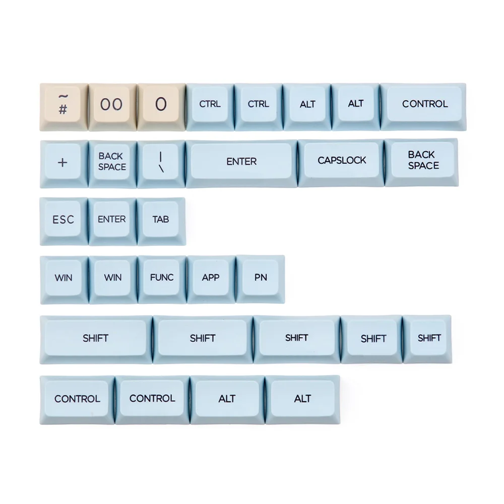 Moonlanding 1969 165 Key XDA Profile Dye-sub PBT Keycaps Full Layout Keycap Set Professional gaming