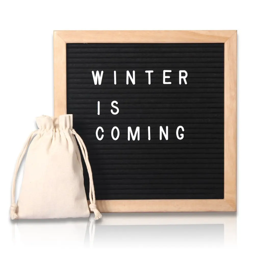 

Numbers & Symbols, Changeable Wooden Message Board Sign, Wood Frame