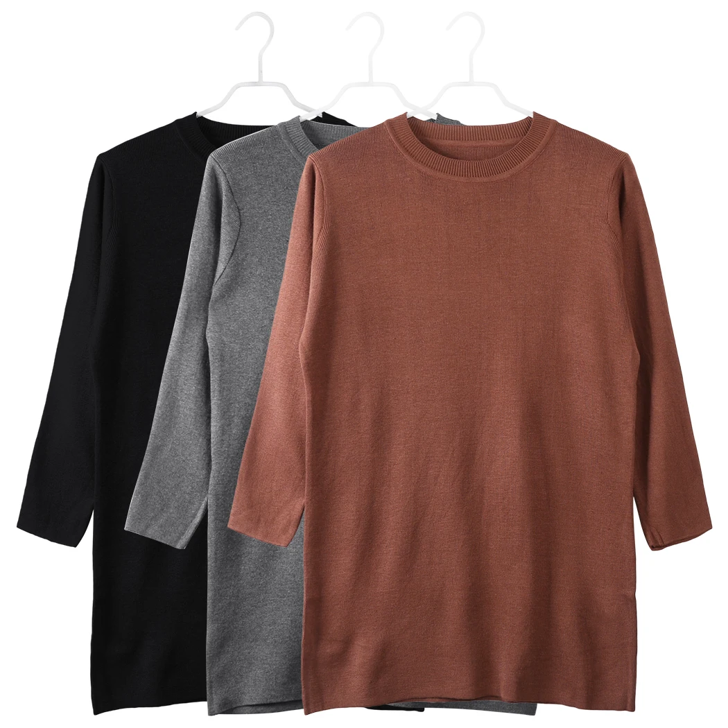 Spring Knitting Sweater  Women Solid Loose Oversized  