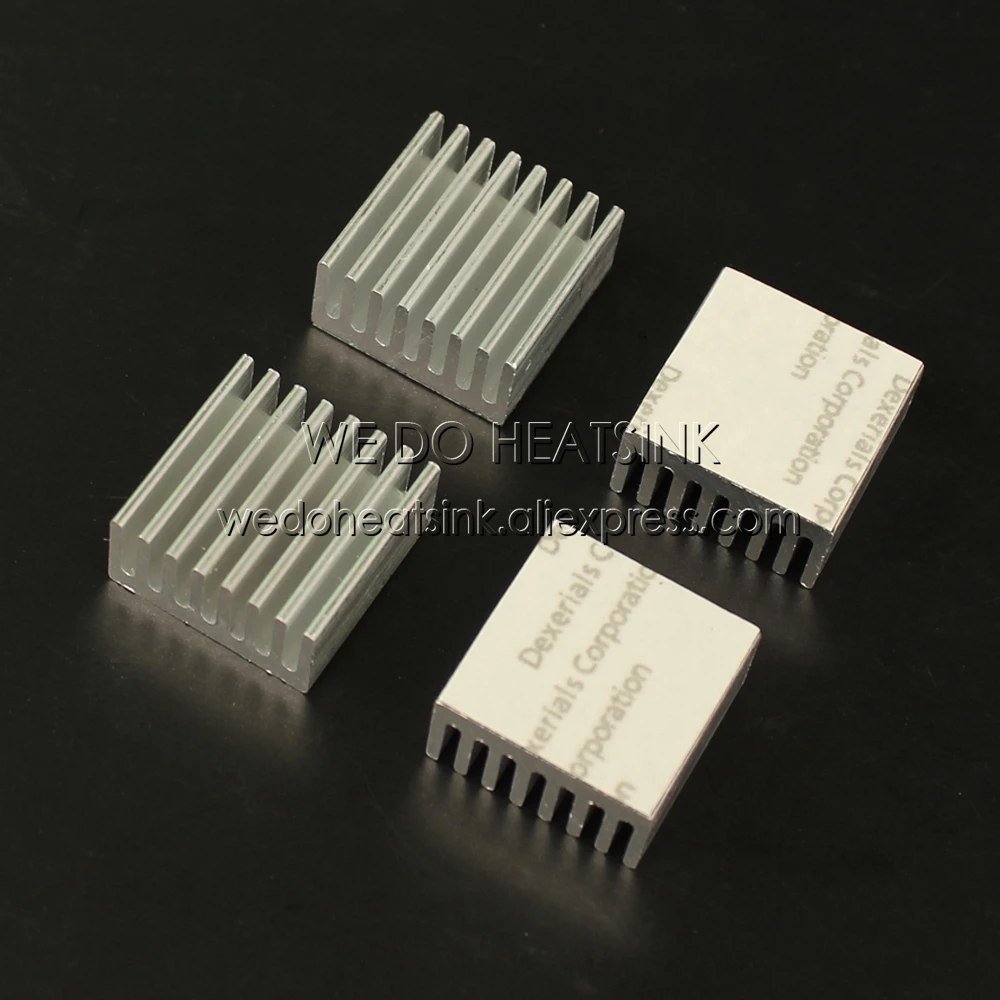 20x20x10mm 알루미늄 IC LED 냉각 쿨러 히트싱크 방열판 8 개, 열전도율 접착 테이프 포함