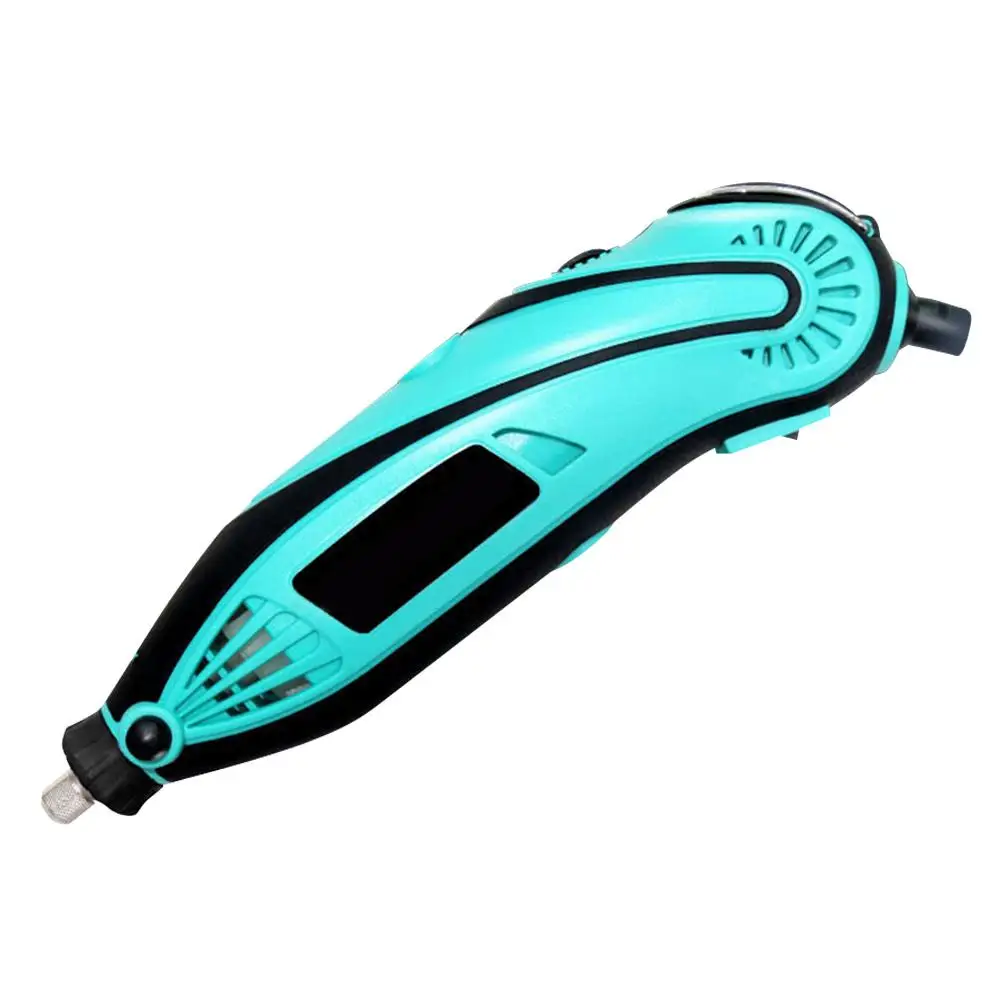 

220V Mini Electric Grinder with Long Straight Handle Curved Handle External Carbon Rubber Wrapped Drilling Machine with EU Plug