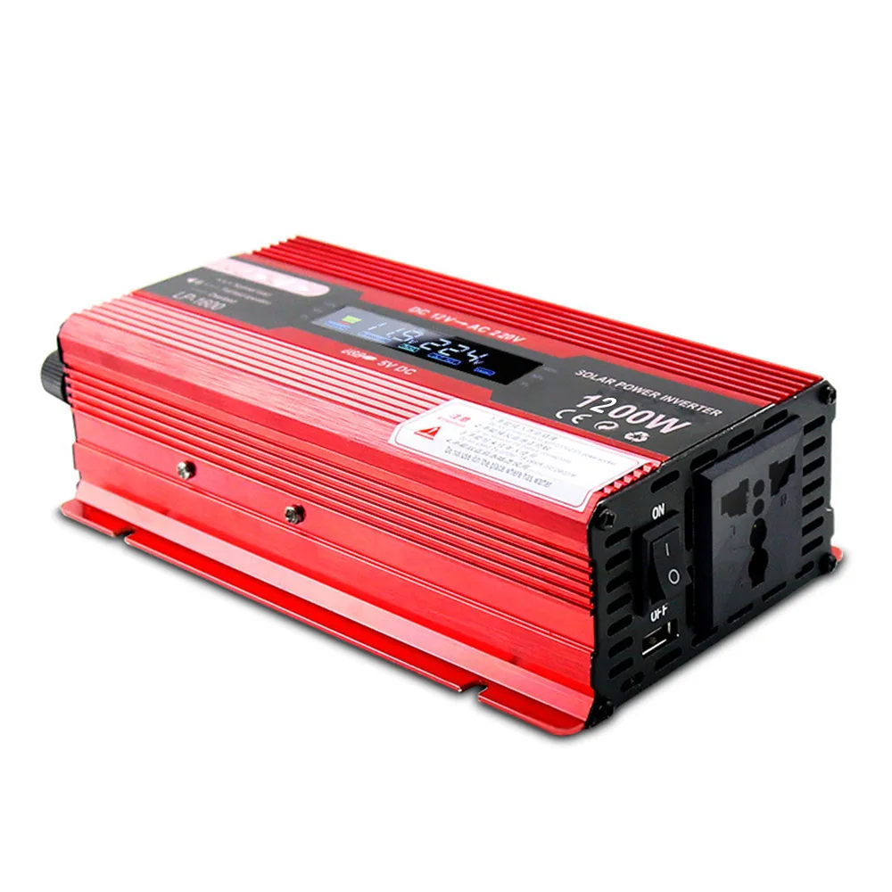 1200 W/2200 W DC 12 V AC 220V преобразователь напряжения адаптер питания чистый