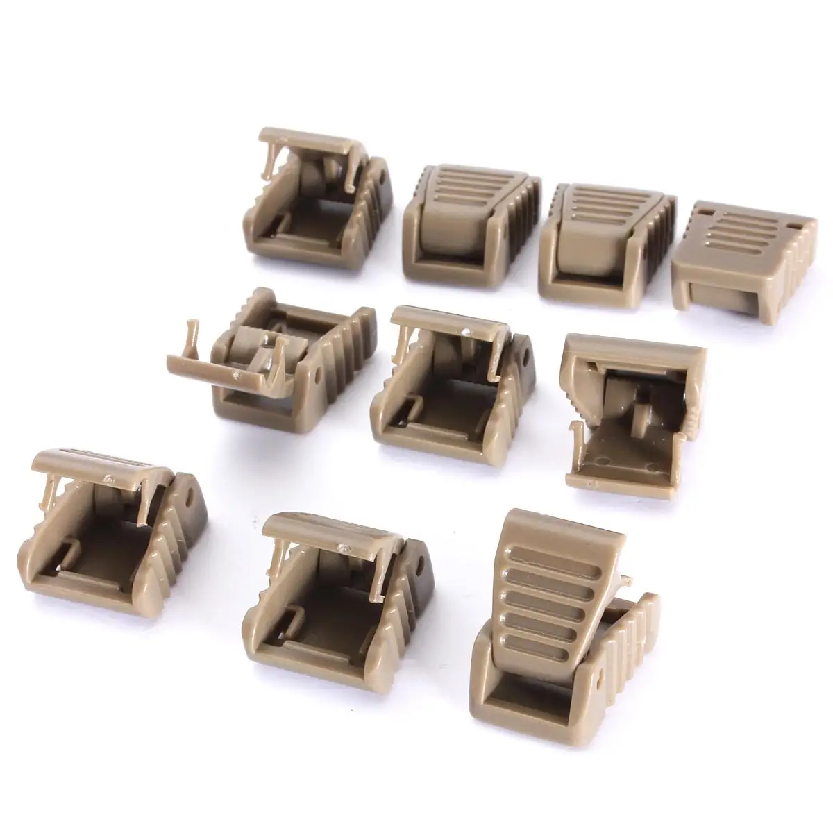 جديد 10 Pcs البريدي مقاطع حبل مشبك سستة التأثيرات سدادة حبل نهاية قفل Paracord DIY الديكور جديد 10 Pcs البريدي مقاطع حبل مشبك سستة التأثيرات سدادة حبل نهاية قفل Paracord DIY الديكور