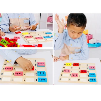 

Wooden Children Digital Computing Early Education Building Block Toy for Children Math Learning