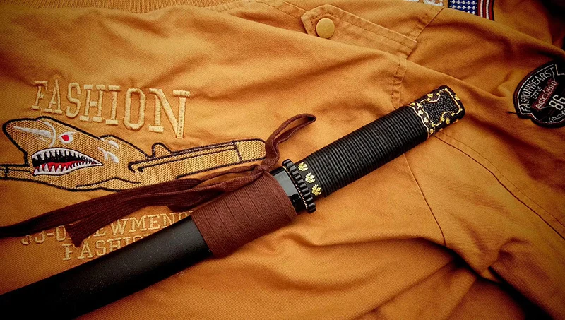 

TANTO SWORDS Handmade Japanese Samurai Sword 9260 Spring Steel Full Tang Blade Short Katana very sharp Functional Sword