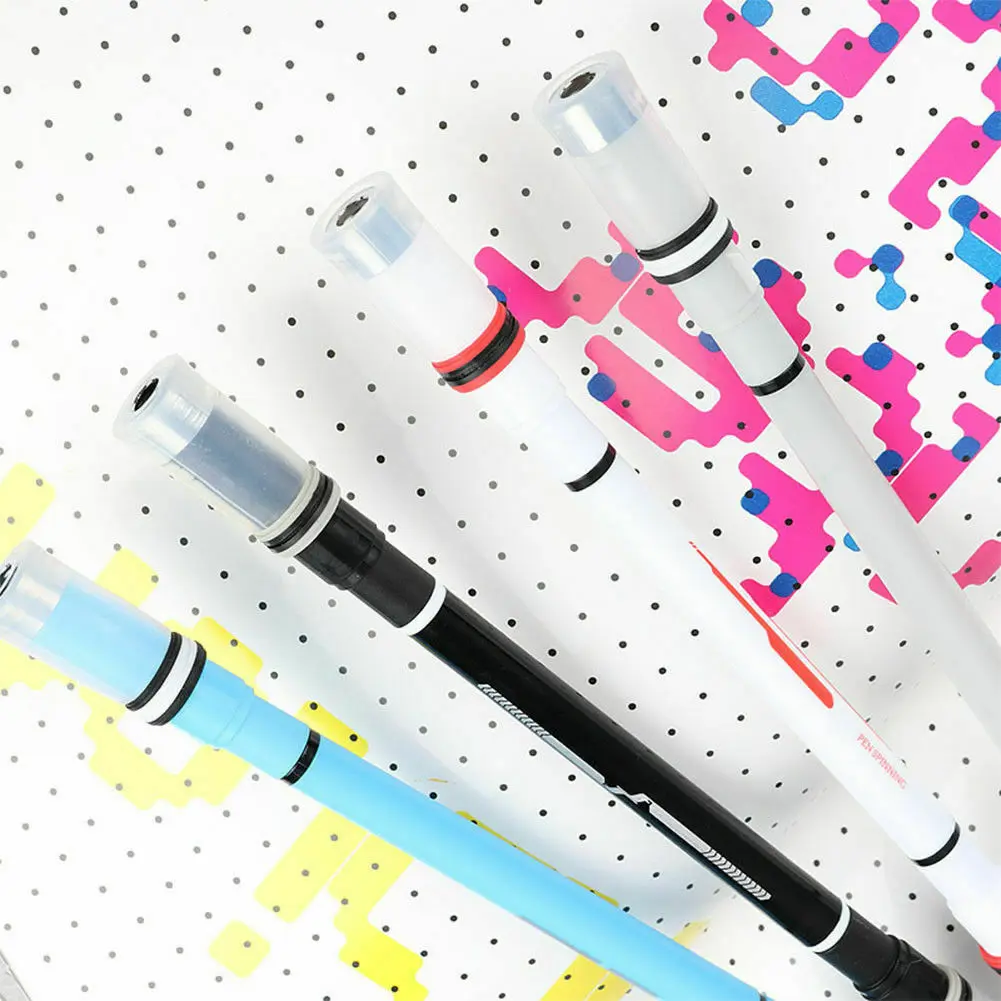 

Non Slip Coated Spinning Ballpoint Pen Rolling Finger Playing Rotating Student
