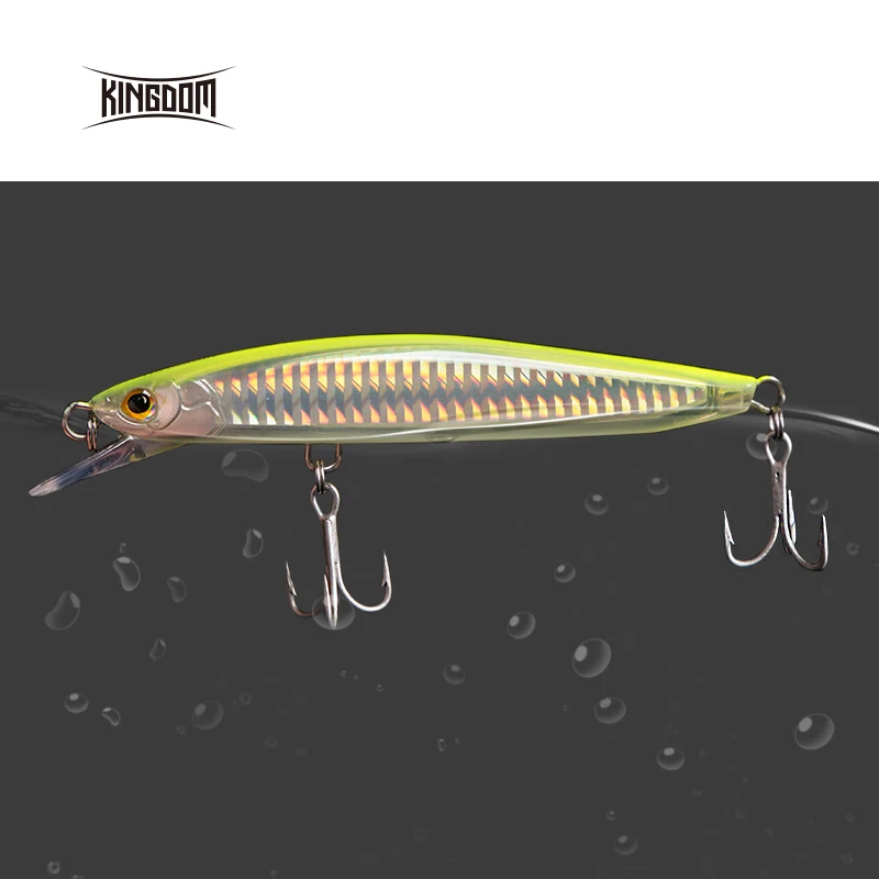 Kingdom New JERKBAIT CHANCE рыболовные приманки для моря 120 мм 130 мм Высокое качество Плавающий Гольян искусственная жесткая морская приманка воблеры