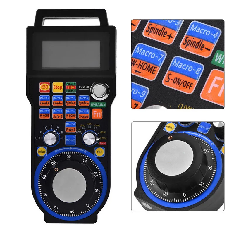 

Wireless Electronic CNC Handwheel For MACH3/ 6 Axis Pulse Pendant MPG For CNC Engraving Machine Carving Machine Accessory New