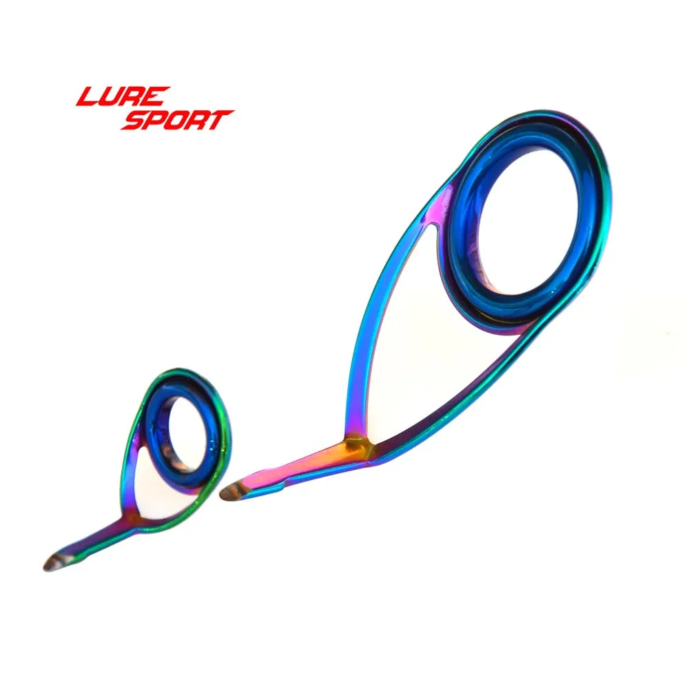 

LureSport KL KT Guide 10pcs Multicolor frame blue ring Fishing Rod Building component Repair DIY Accessory