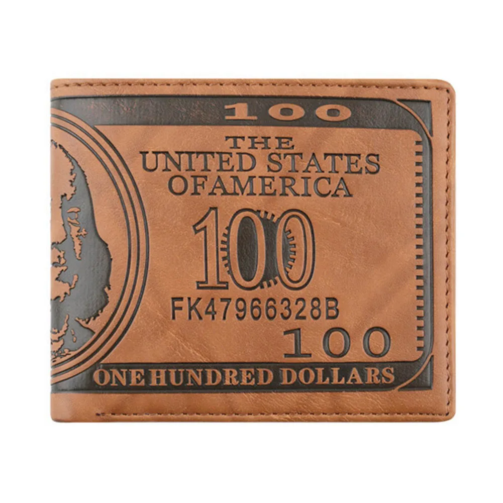018 New Men Wallet Pockets Card US Dollar Bill Money Wallet Man BIFOLD