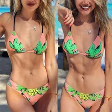 Sexy Bikini Set Floral Swimming Suit For Women Halter Bikini Set Swimsuit Sexy Bathing Suit Women Beach Wear Two Piece Swim Suit alluring floral halter neck bikini set for women