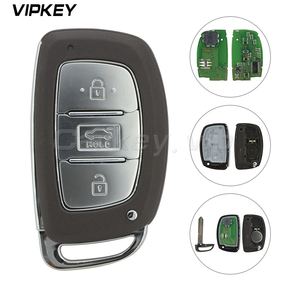 Дистанционный ключ Remotekey умный 3 кнопки 433 МГц ID47 PCF7938 чип для Hyundai Mistra