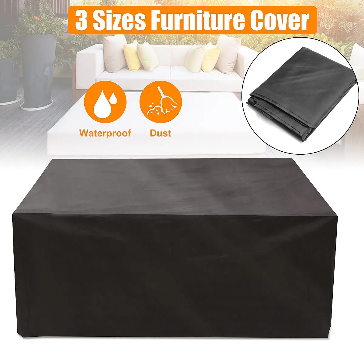 

Outdoor Furniture Cover Waterproof Garden Patio Table Chair Wicker Sofa Protection Set Covers Rain Snow Dustproof Cover