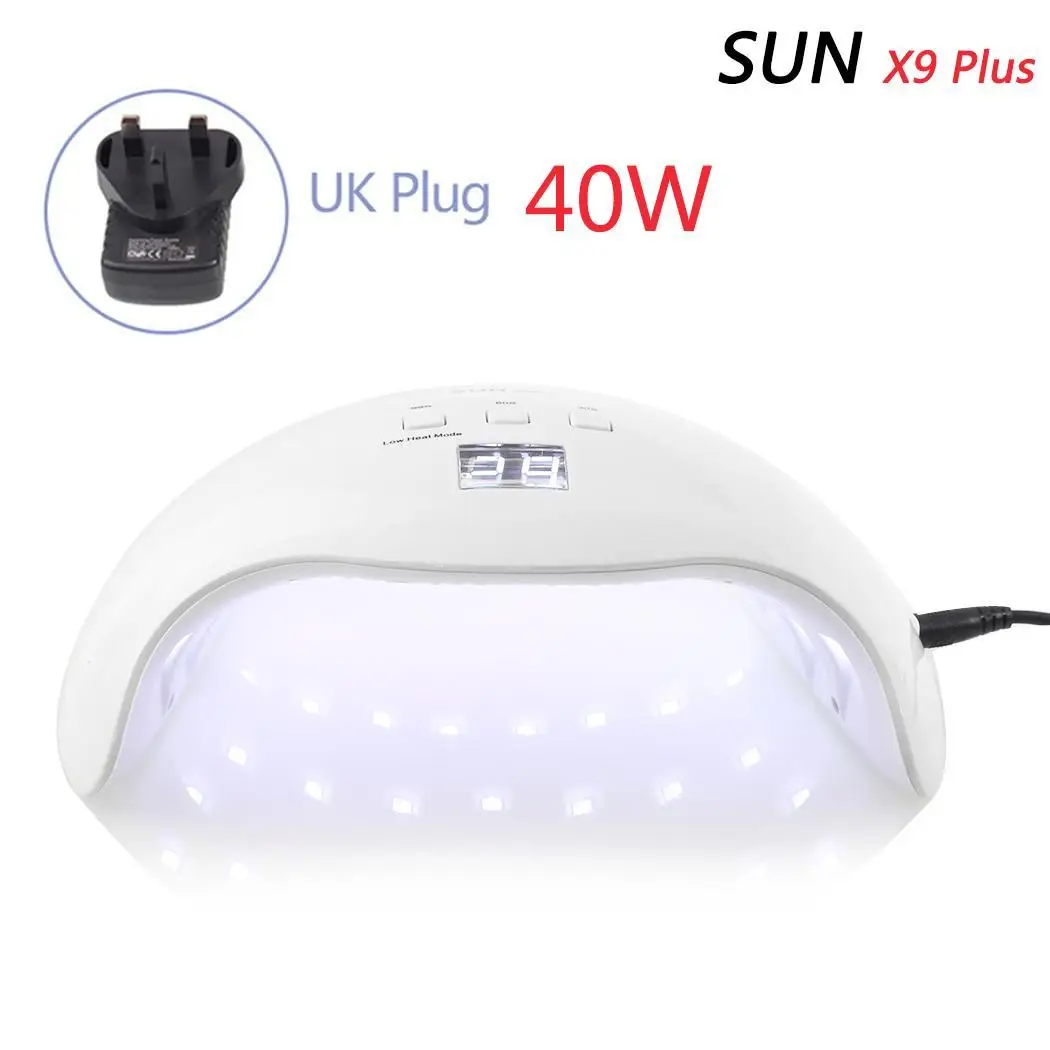 

Quick Types Skin Dry Art All 21Pcs 60s Tools Mode Lamp Adapter 40W Low 99s UV LED Nail Dryer 50000H Heat Nail Gel 30s UV