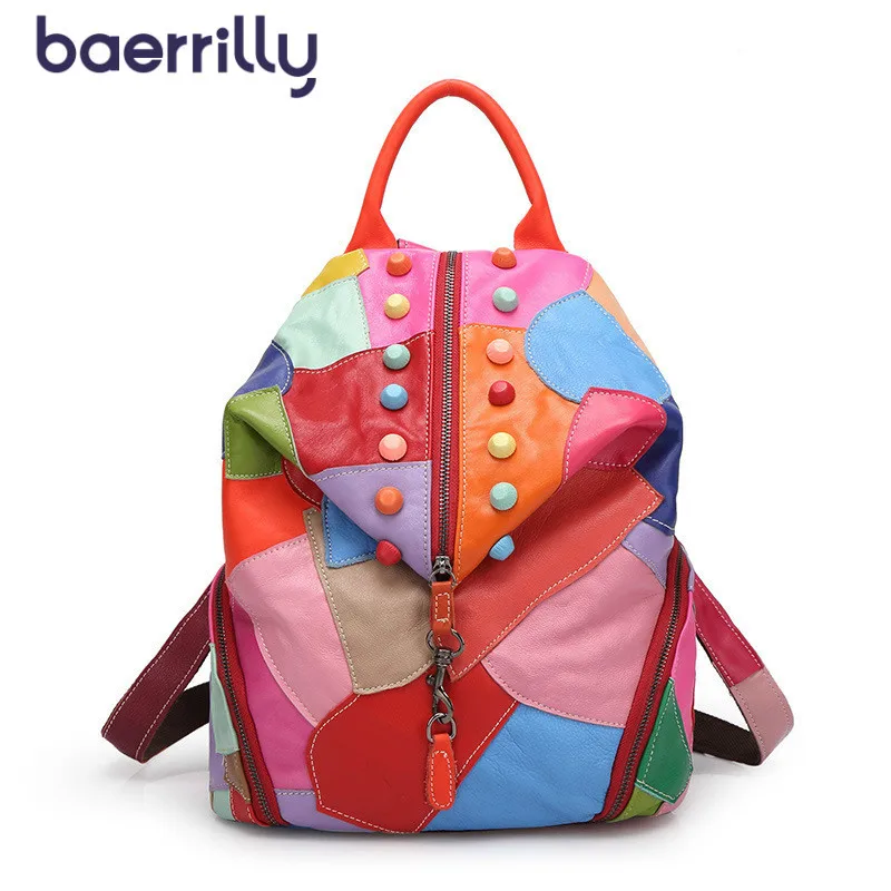 

Fashion Coloured Womens Backpack Backpacks For School Teenagers Girls Women Backpacks Leather Female Travel Shoulder Bag Mochila