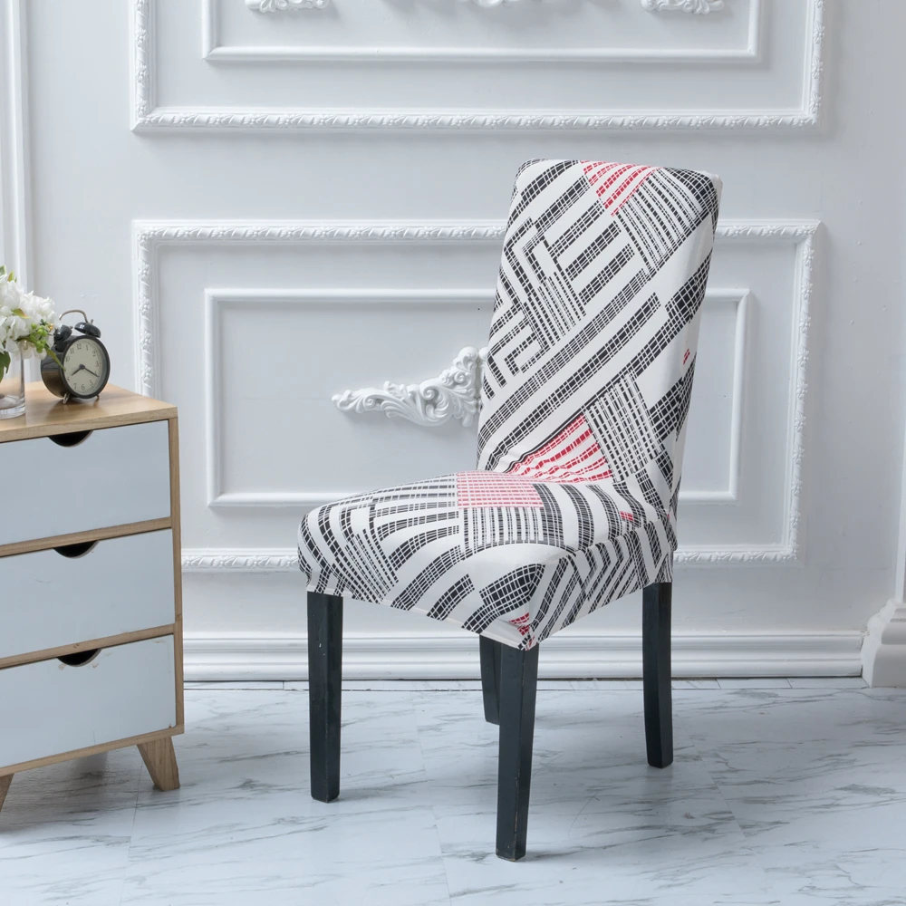 MECEROCK للإزالة الطباعة دنة تمتد غطاء مقعد شريط مرن يغطي لمطعم الزفاف مأدبة مقعد لتناول الطعام في الفنادق