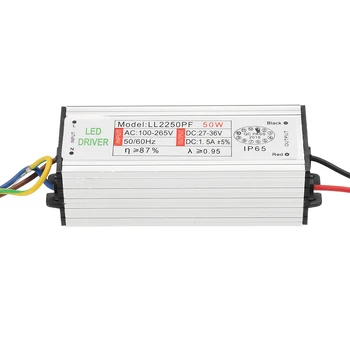 

Aluminum Alloy 50W Waterproof IP65 Power Supply AC85-265V To 27-36V LED Power Supply Driver Adapter