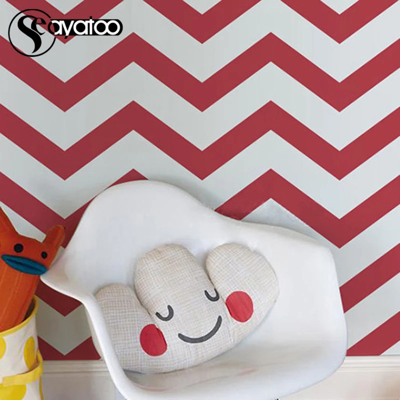 Zig Zag Seamless Pattern Chevron Vinyl Wall Sticker Decal Modern Home