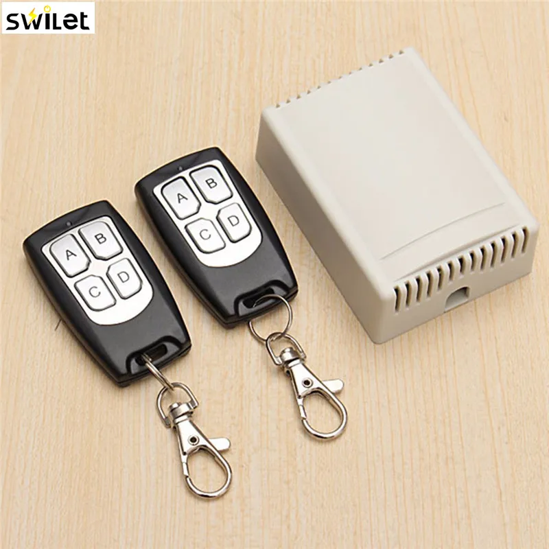 

SWILET 12V 433MHz Wireless Remote Control Switch With 2 Remote Control Receiver