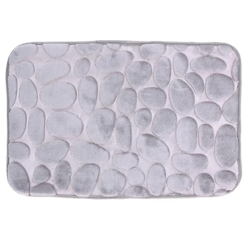 

Super Comfortable Flannel fabric Bathroom Carpet Doormat Kitchen Bathroom Toilet Non-Slip Flannel Bath Mats Drop Shipping