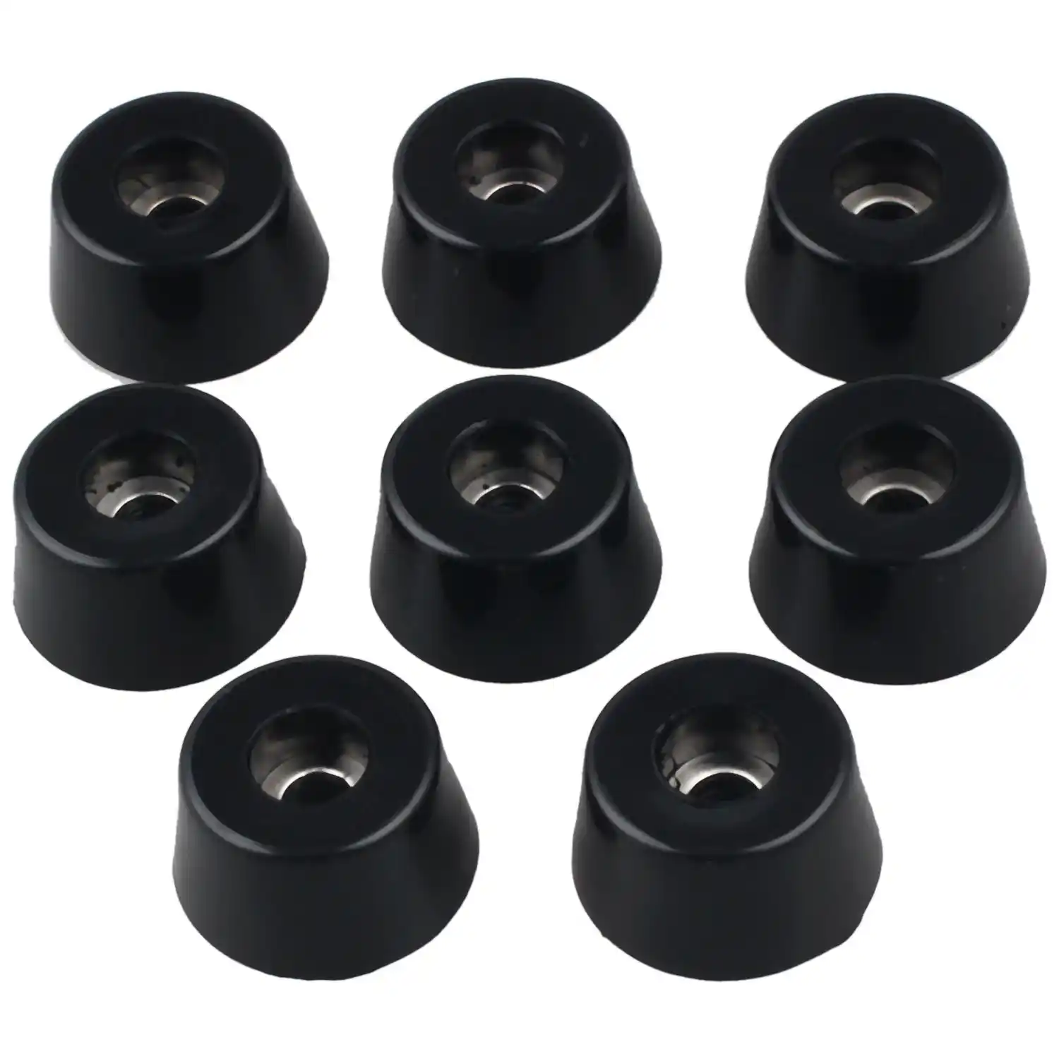 WHISM 8Pcs Furniture Leg Anti Slip Black Rubber Feet Pad Table Chair