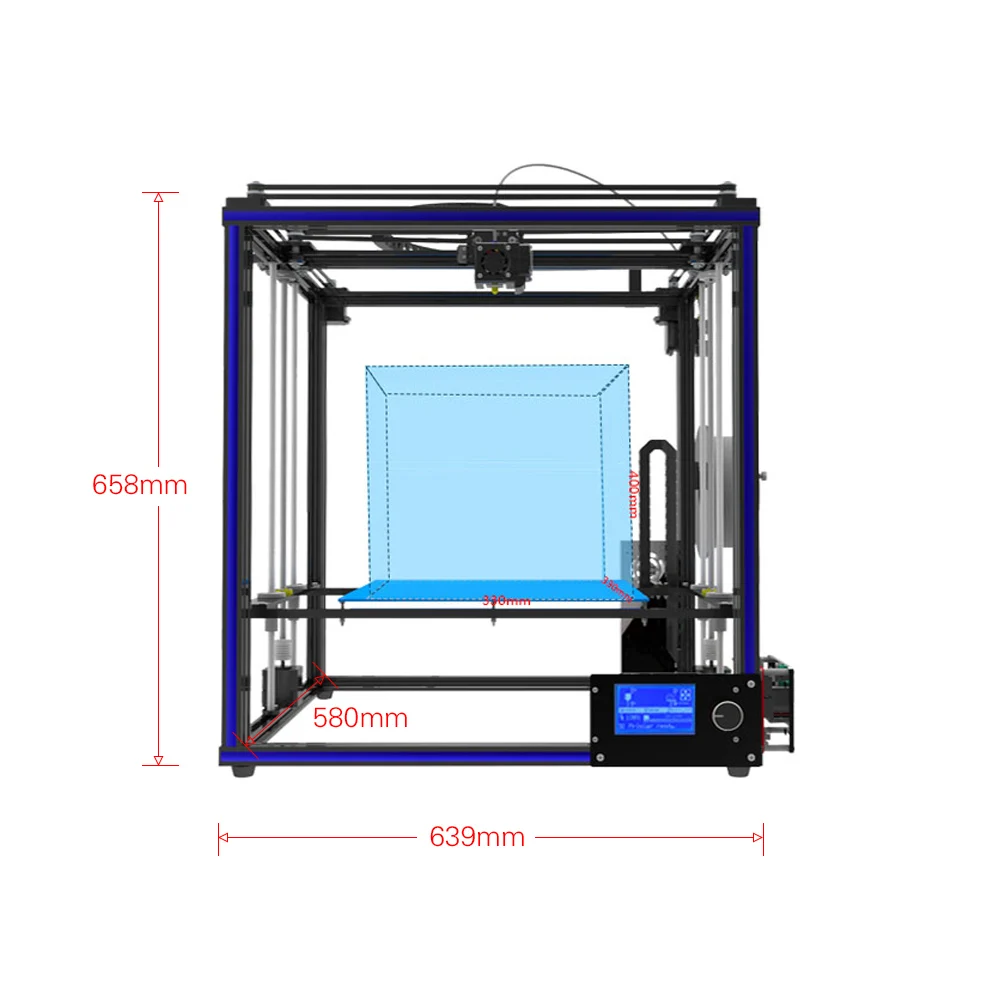 Tronxy X5/X5S DIY 3d принтер, наборы, двойная ось Z, большой размер печати 330*330*400 мм, 3D печать, металлическая рамка, X5SA-400, Tronxy