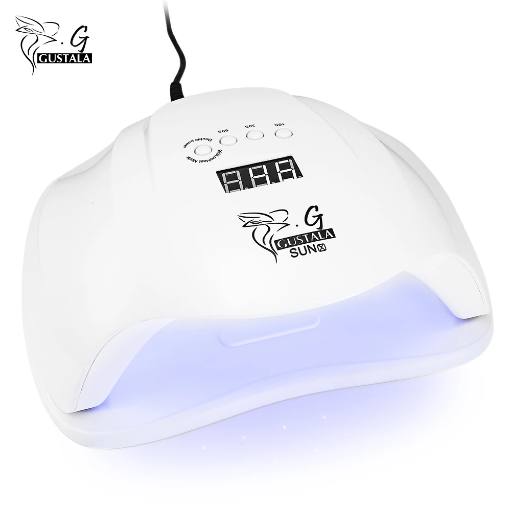 Gustala SUN X 54 Вт Сушилка для ногтей УФ светодиодный ЖК-дисплей 36 стиральная машина