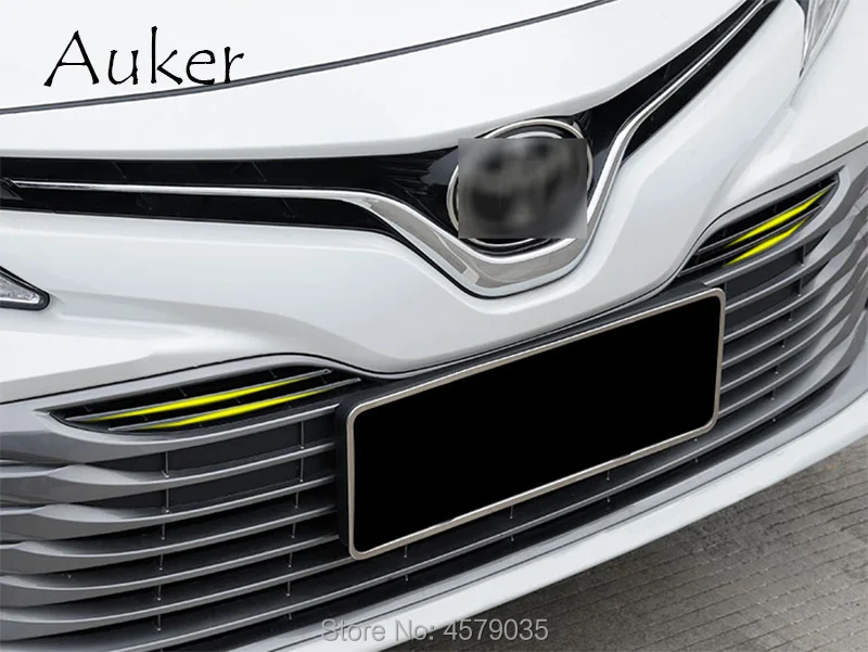 

Refit Front Hood Billet Grille Grill Mesh Horizontal Car Styling 4Pcs/Set For Toyota/Daihatsu Camry/Altis XV70 2018 2019