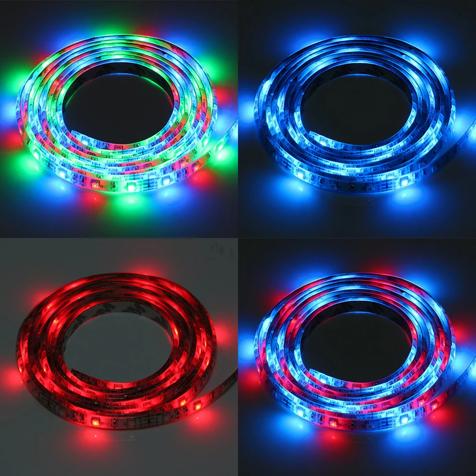 DC5V USB SMD3528 RGB белую полоску 50 см 1M2M3M5M IP20 Водонепроницаемый ТВ фон освещение ночного