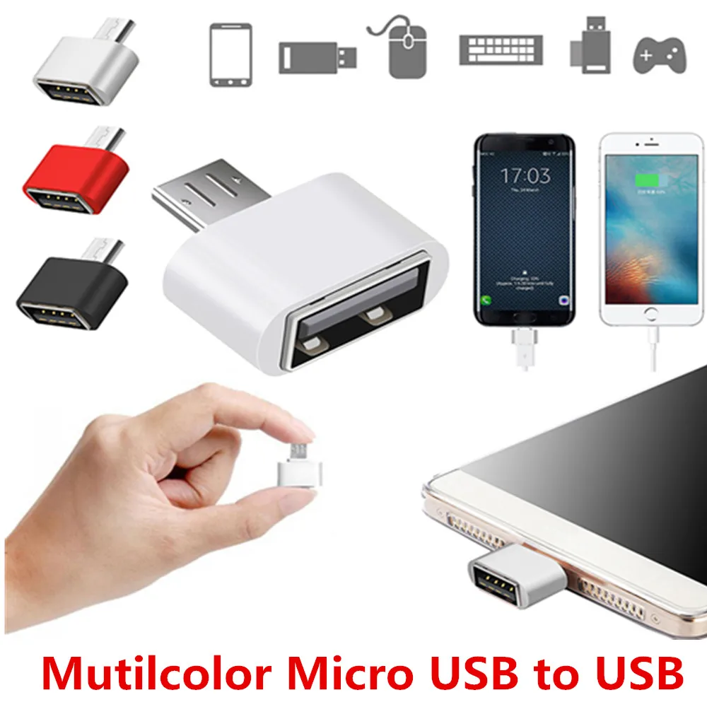 

Micro USB OTG 2.0 Hug Converter Camera OTG Adapter for Android Phone for Samsung Cable Card Reader Flash Drive OTG Cable Reader