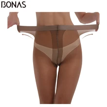 BONAS 15D колготки женские Nylons тонкие колготки устойчивые к разрыву нейлоновые трусики T промежность Сексуальные облегающие Модные женские чулки европейский размер