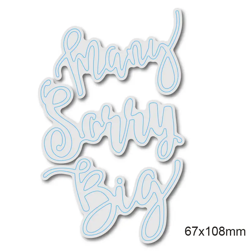 

Common English Words Metal Cutting Dies Stencil for DIY Scrapbooking Decorative Craft Paper Cards Making Paper Album