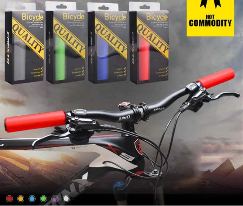 

FMF Bike Handlebar Grips Pure Silicone Gel Anti-Slip Soft Comfort Grips MTB Mountain Bike Road Bicycle Fixed Gear
